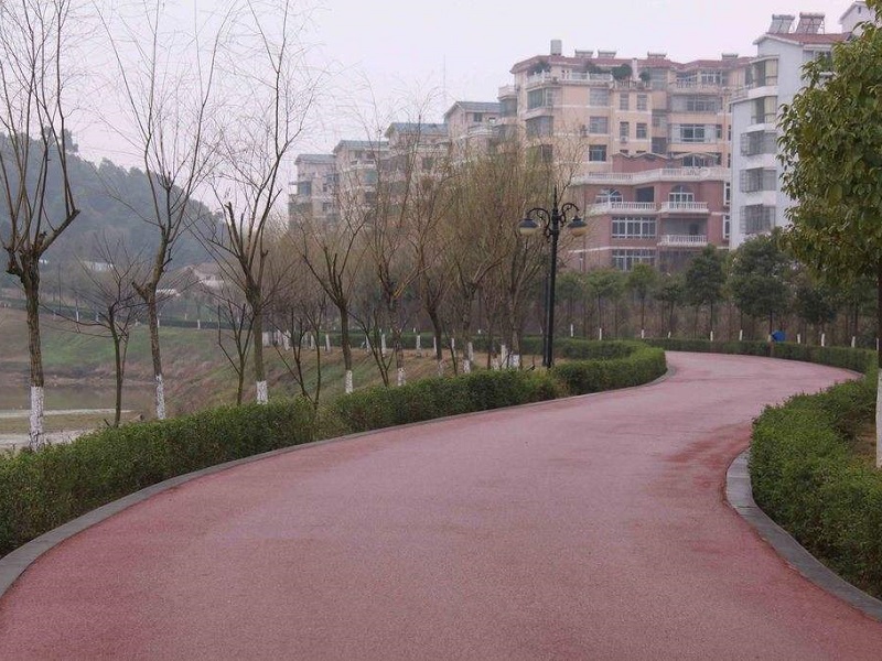 彩色沥青路面-小区马路